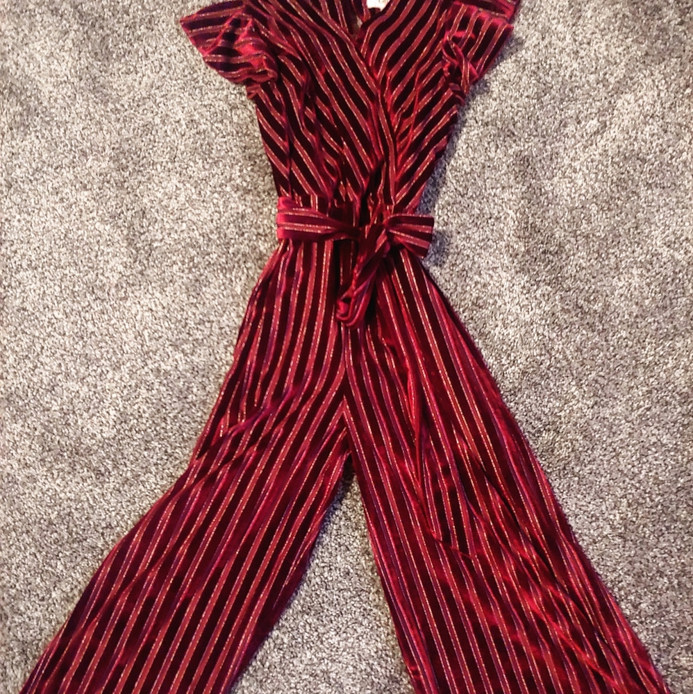BG Girls Large Velvet Romper